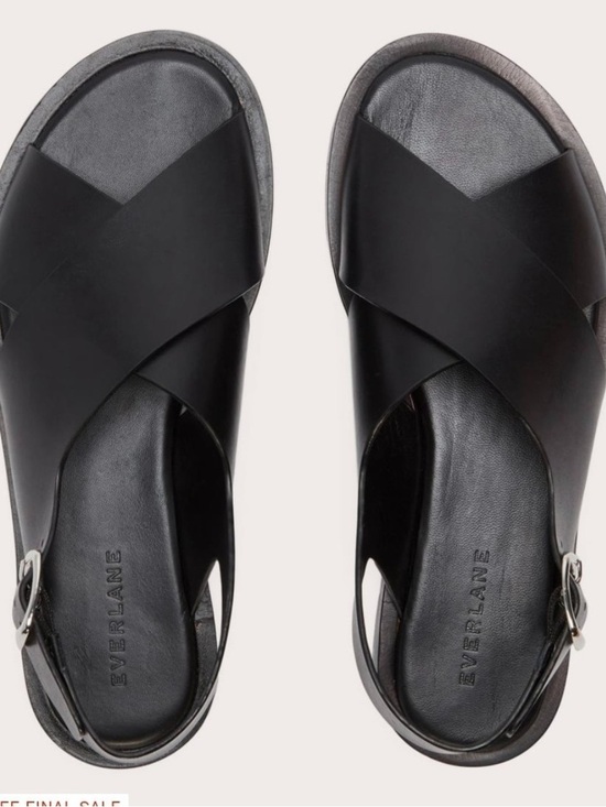 Everlane Shoes - Everlane Black Crossover Leather Sandal